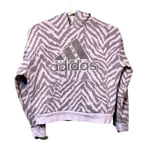 Adidas crop hoodie, size Medium
